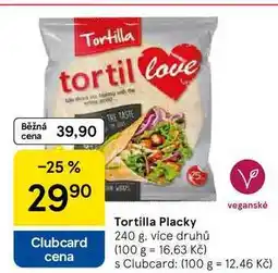 Tesco Tortilla Placky, 240 g. více druhů nabídka