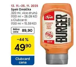 Tesco Spak Omáčka, 320 ml, více druhů nabídka