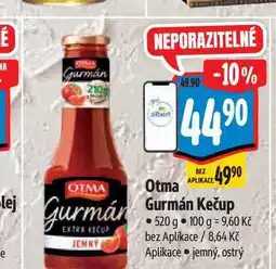 Albert Otma Gurmán Kečup 520 g nabídka