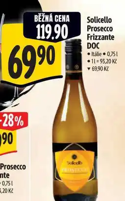Albert Solicello Prosecco Frizzante DOC 0,75 l nabídka