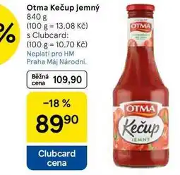 Tesco Otma Kečup jemný, 840 g nabídka