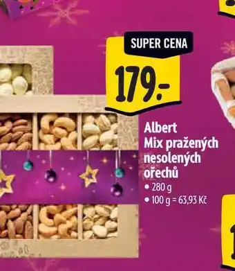 Albert Albert Mix pražených nesolených ořechů 280 g nabídka