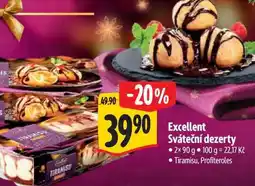 Albert Excellent Sváteční dezerty 2x90 g nabídka