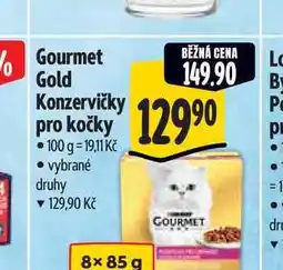 Albert Gourmet Gold Konzervičky pro kočky 100 g nabídka