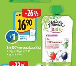 Albert Bio 100% ovocná kapsička 120 g nabídka