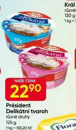 Hruška Président Delikátní tvaroh různé druhy 125 g nabídka