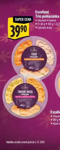 Albert Excellent Trio pomazánka 3x60 g nabídka