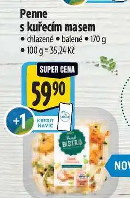 Albert Penne s kuřecím masem 170 g nabídka