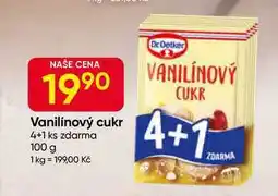 Hruška Dr. Oetker Vanilínový cukr 4+1 nabídka