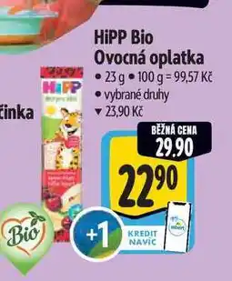Albert HiPP Bio Ovocná oplatka 23 g nabídka