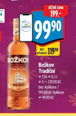 Albert Božkov Tradiční 33% 0,5 l nabídka