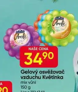 Hruška Arola Gelový osvěžovač vzduchu Květinka mix vůní 150 g nabídka
