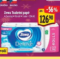 Albert Zewa Toaletní papír 3vrstvý 16 rolí nabídka