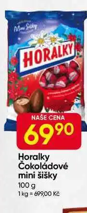 Hruška Horalky Čokoládové mini šišky 100 g nabídka
