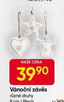 Hruška Vánoční závěs různé druhy 8 cm | Plech nabídka