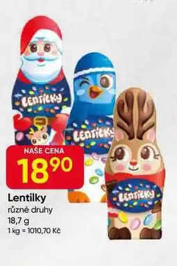 Hruška Lentilky různé druhy 18,7 g nabídka