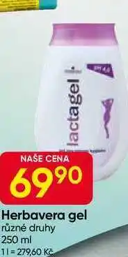 Hruška Herbavera gel různé druhy 250 ml nabídka