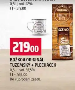 Terno BOŽKOV ORIGINÁL TUZEMSKÝ + PLECHÁČEK 0,5 l nabídka
