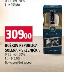 Terno BOŽKOV REPUBLICA SOLERA +SKLENIČKA 0,5 l nabídka