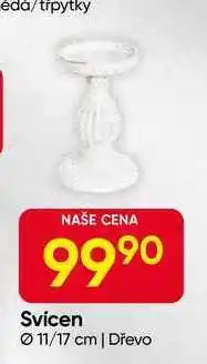 Hruška Svícen 11/17 cm | Dřevo nabídka