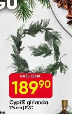Hruška Cypřiš girlanda 176 cm | PVC nabídka