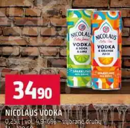 Terno NICOLAUS VODKA 0,25 l nabídka