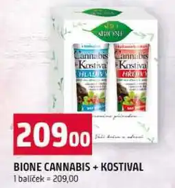 Terno BIONE CANNABIS + KOSTIVAL 1 balíček nabídka