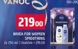 Terno NIVEA FOR WOMEN SMOOTHING 2x250 ml nabídka