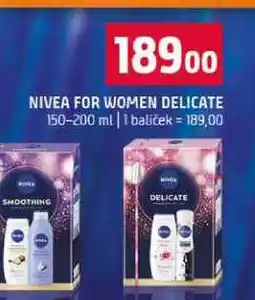 Terno NIVEA FOR WOMEN DELICATE 150-200 ml nabídka