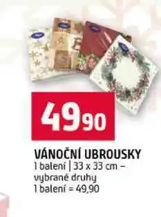Terno VÁNOČNÍ UBROUSKY 1 balení nabídka