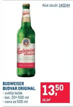 Makro Budweiser Budvar original nabídka