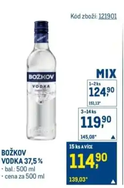 Makro Božkov Vodka 37,5% nabídka