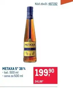 Makro Metaxa 5* 38% nabídka