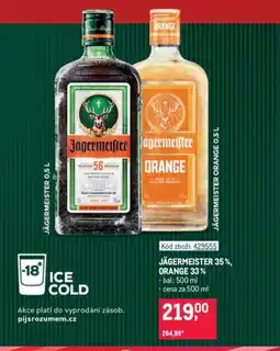 Makro Jägermeister 35%, Orange 33% nabídka