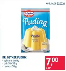 Makro Dr. Oetker pudink nabídka
