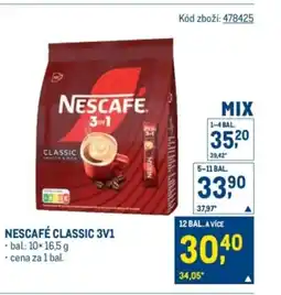 Makro Nescafé Classic 3v1 nabídka