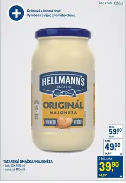 Makro HELLMANN'S Tatarská omáčka/majonéza nabídka