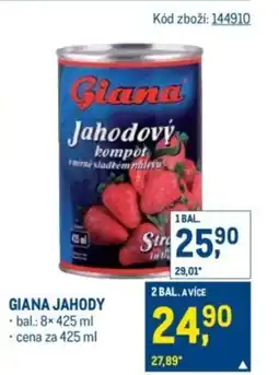Makro Giana jahody nabídka