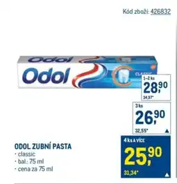 Makro Odol zubní pasta nabídka