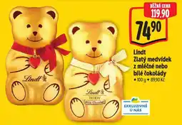 Albert Lindt zlatý medvídek nabídka