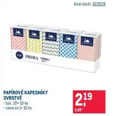 Makro Papírové kapesníky 3vrstvé nabídka