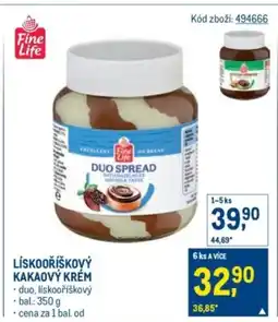 Makro Lískooříškový kakaový krém nabídka