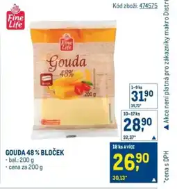 Makro Gouda 48% bloček nabídka