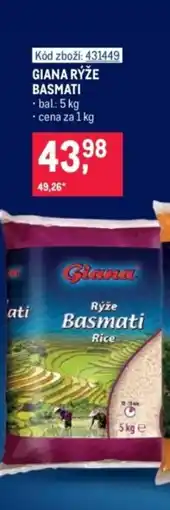 Makro Giana rýže basmati nabídka