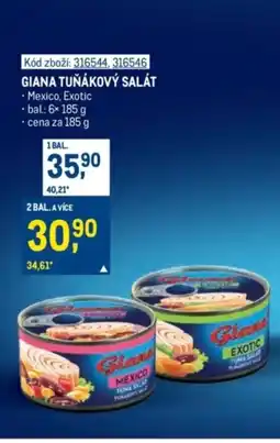 Makro Giana tuňákový salát nabídka