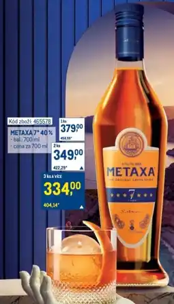 Makro Metaxa 7* 40% nabídka