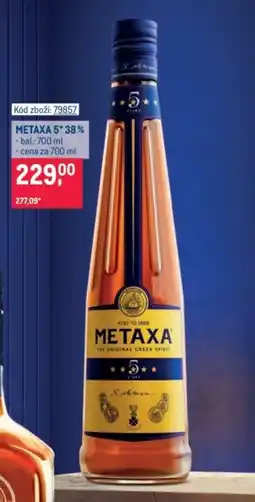 Makro Metaxa 5* 38% nabídka