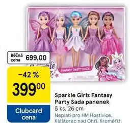 Tesco Sparkle Girlz Fantasy Party Sada panenek 5 ks. 26 cm nabídka