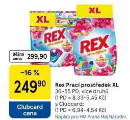 Tesco Rex Prací prostředek XL, 36-55 PD nabídka