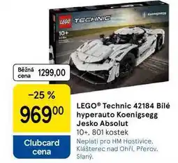 Tesco LEGO Technic 42184 Bílé Jesko Absolut 10+, 801 kostek nabídka